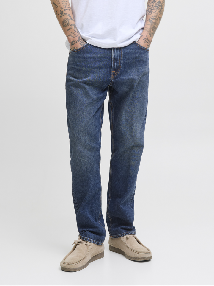 Donkerblauwe straight jeans Jjichris Jack & Jones