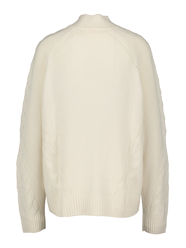 Ecru gebreide trui in kajsmier From Future