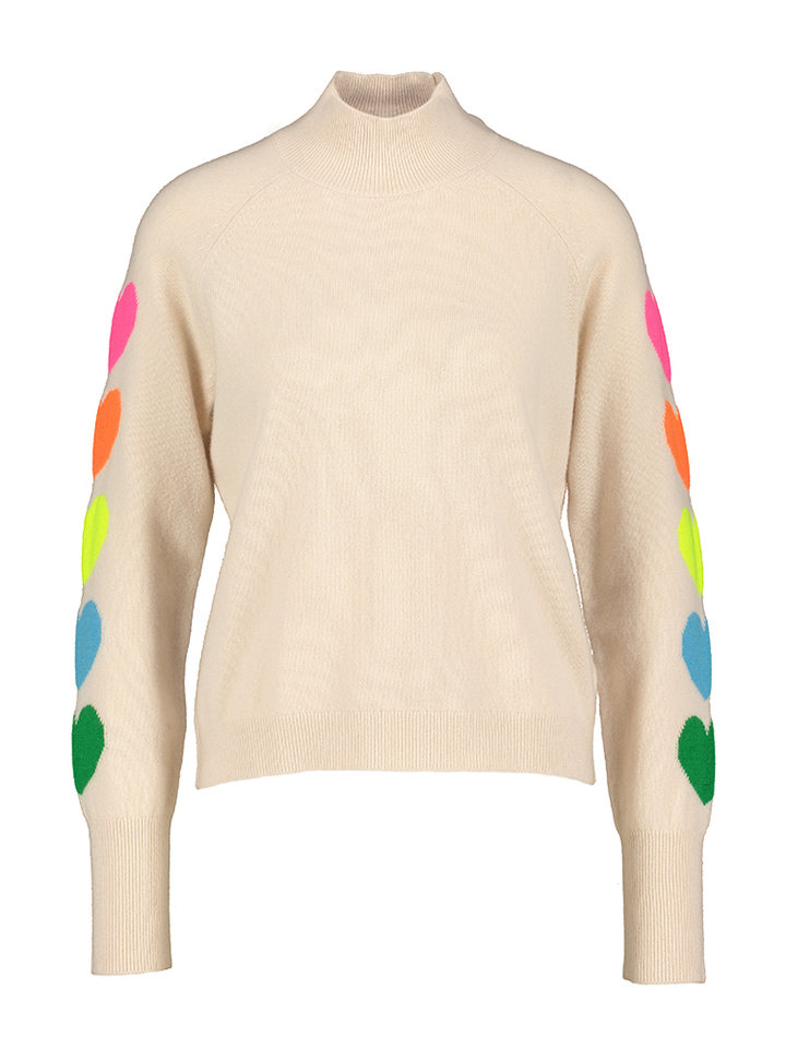 Sable trui met opstaande kraag met bollen in fluo From Future 