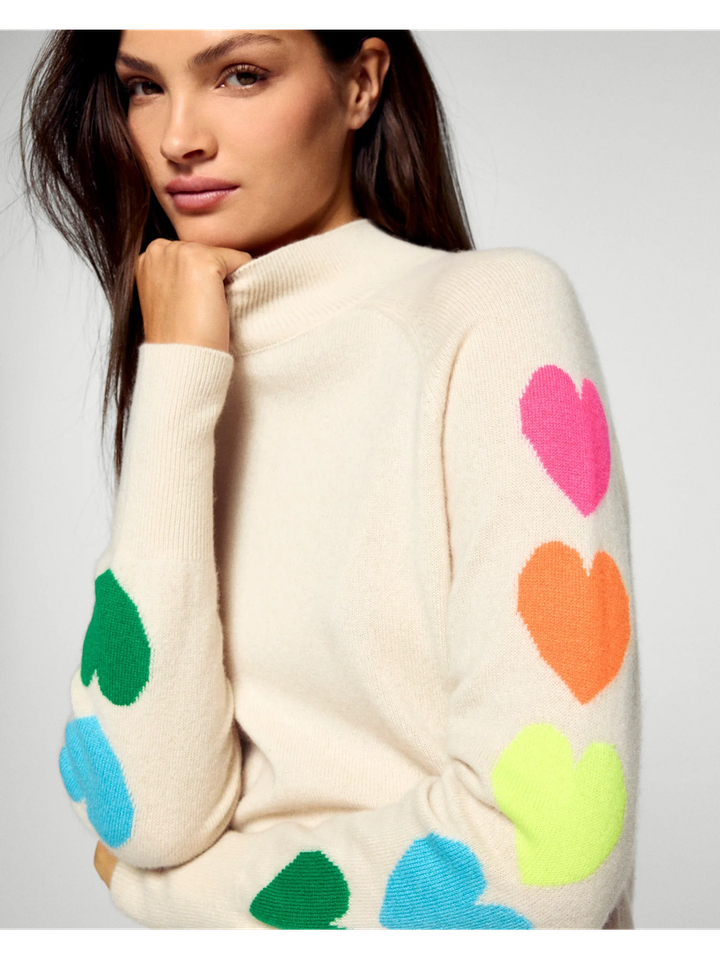 Sable trui met opstaande kraag met bollen in fluo From Future 