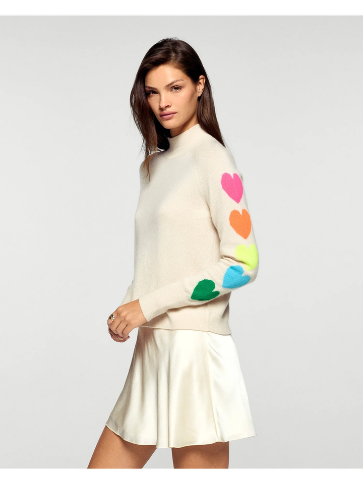 Sable trui met opstaande kraag met bollen in fluo From Future 