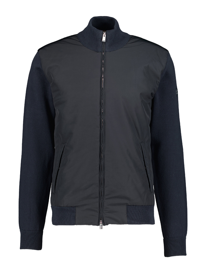 Donkerblauwe bomber jas Ibaio Boss Black 