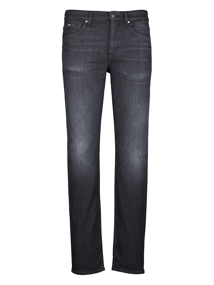 Donkergrijze/zwarte Delaware slim fit jeans Hugo Boss