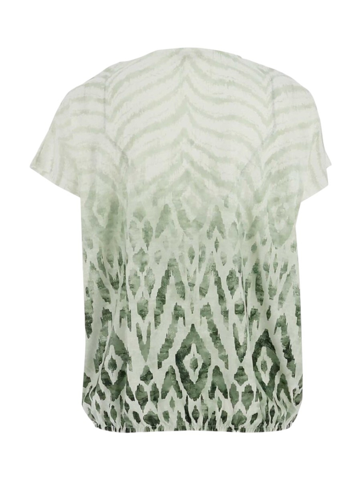 Groene t-shirt met print Signe Nature