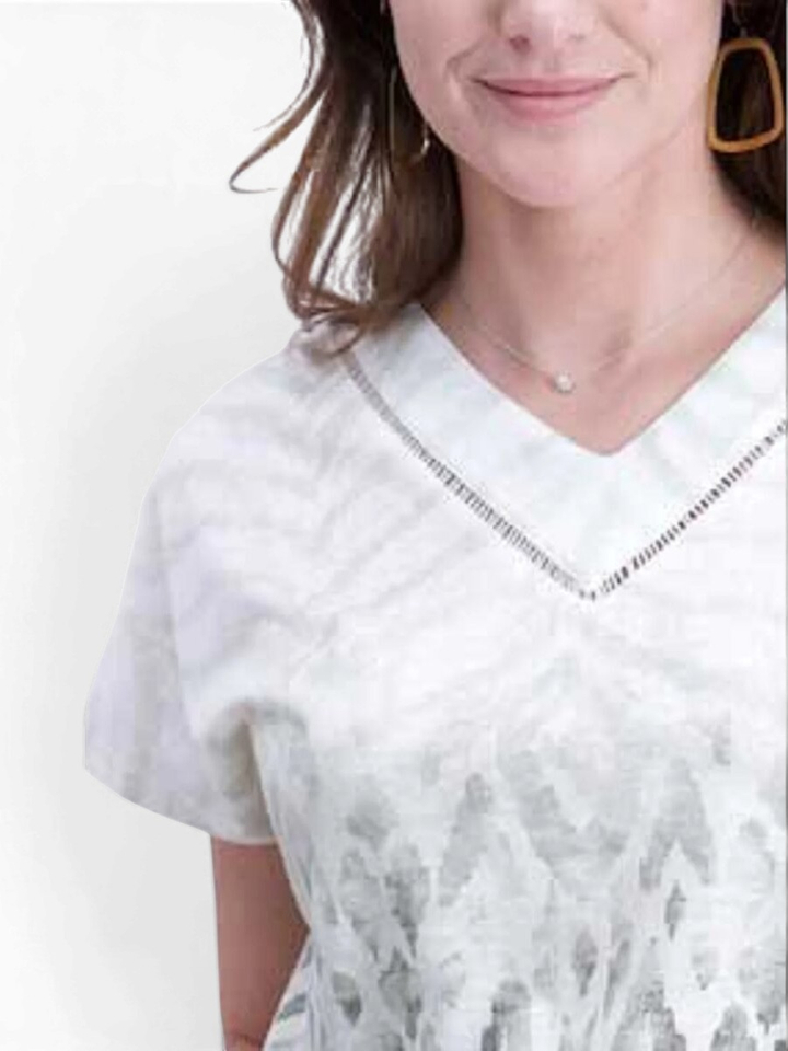 Groene t-shirt met print Signe Nature