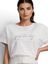 Witte T-shirt met beige strepen Signe Nature 