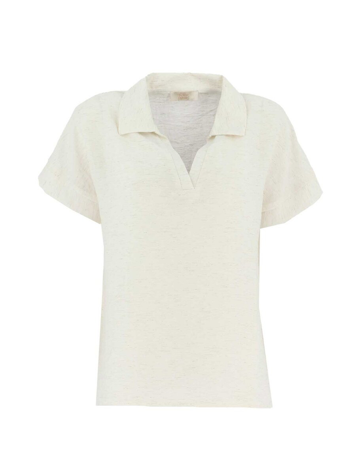 Ecru bloes korte mouw Signe Nature