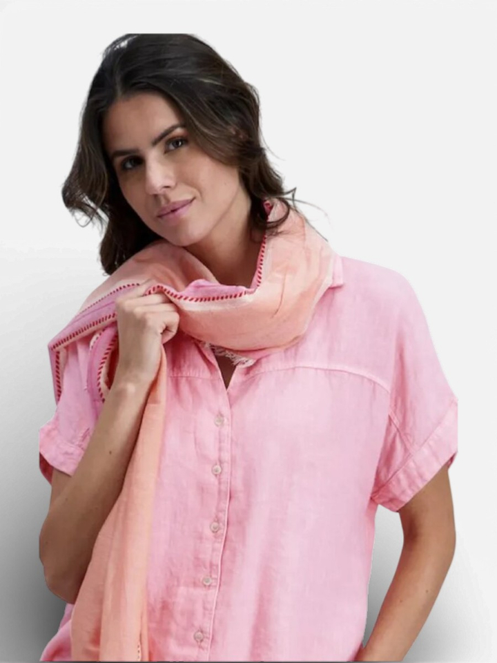 Roze linnen bloes Signe Nature 