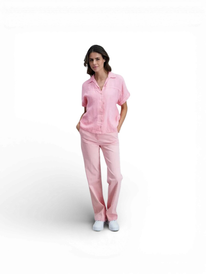 Roze linnen bloes Signe Nature 