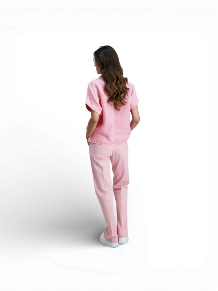 Roze linnen bloes Signe Nature 