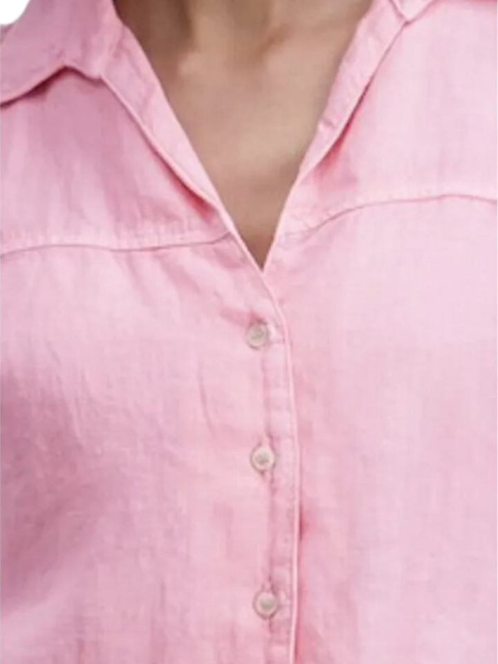 Roze linnen bloes Signe Nature 