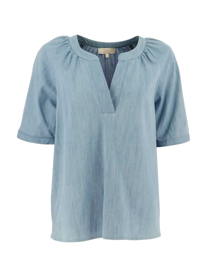 Lichtblauwe blouse Signe Nature