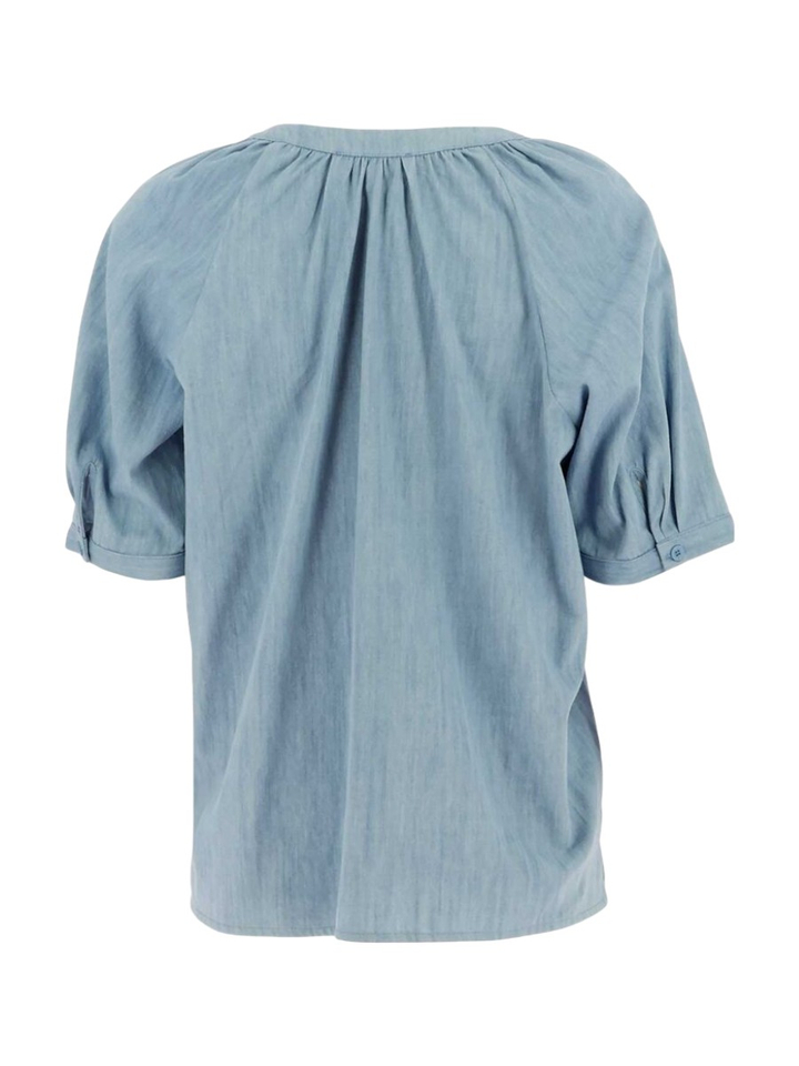 Lichtblauwe blouse Signe Nature