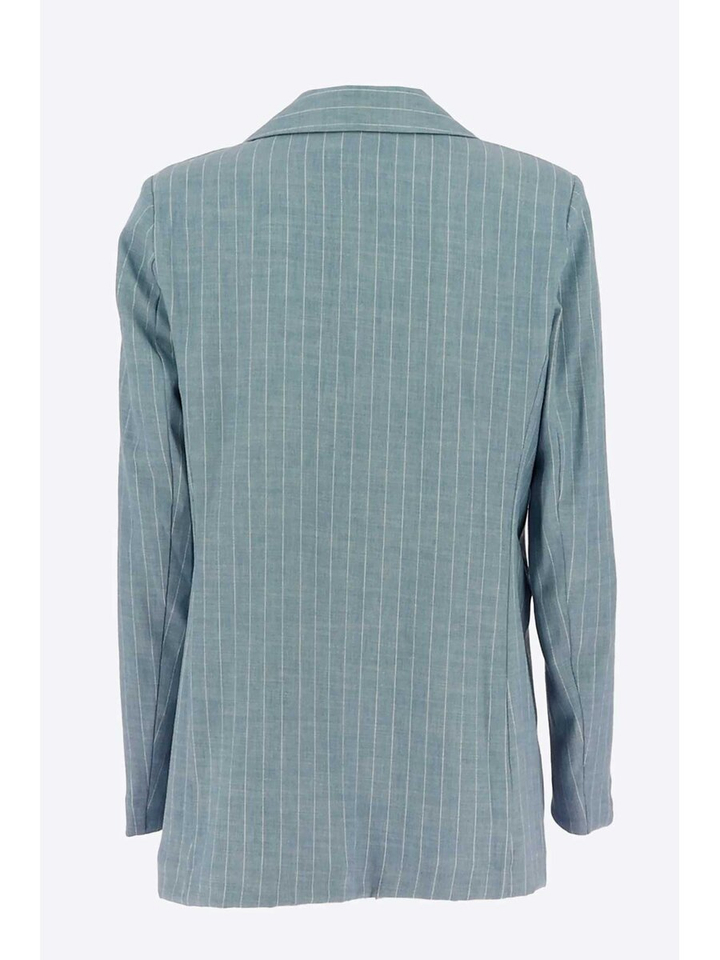 Blauwe blazer krijtstreep Signe Nature