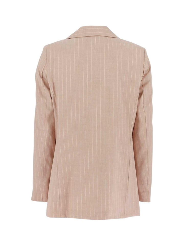 Roze blazer krijtstreep Signe Nature