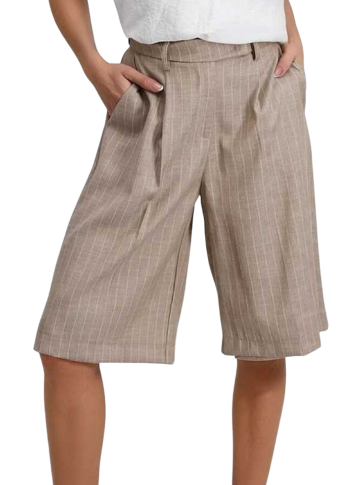 Roze short krijtstreep Signe Nature