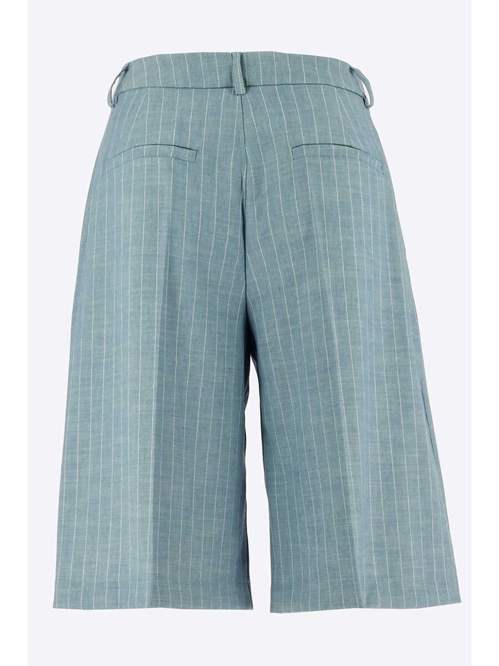 Blauwe short krijtstreep Signe Nature