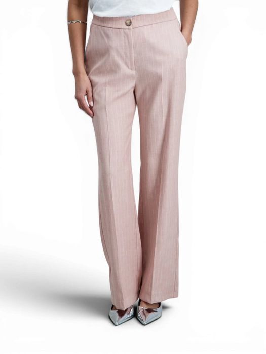 Roze krijtstreep broek Signe Nature