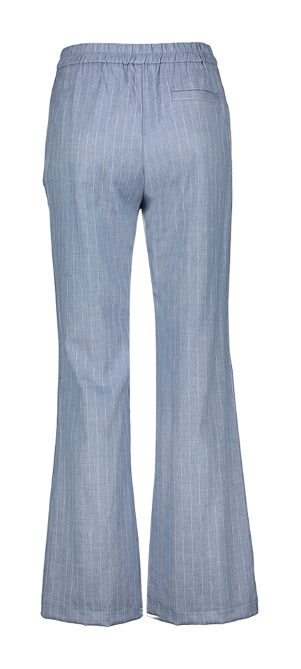 Blauwe krijtstreep broek Signe Nature