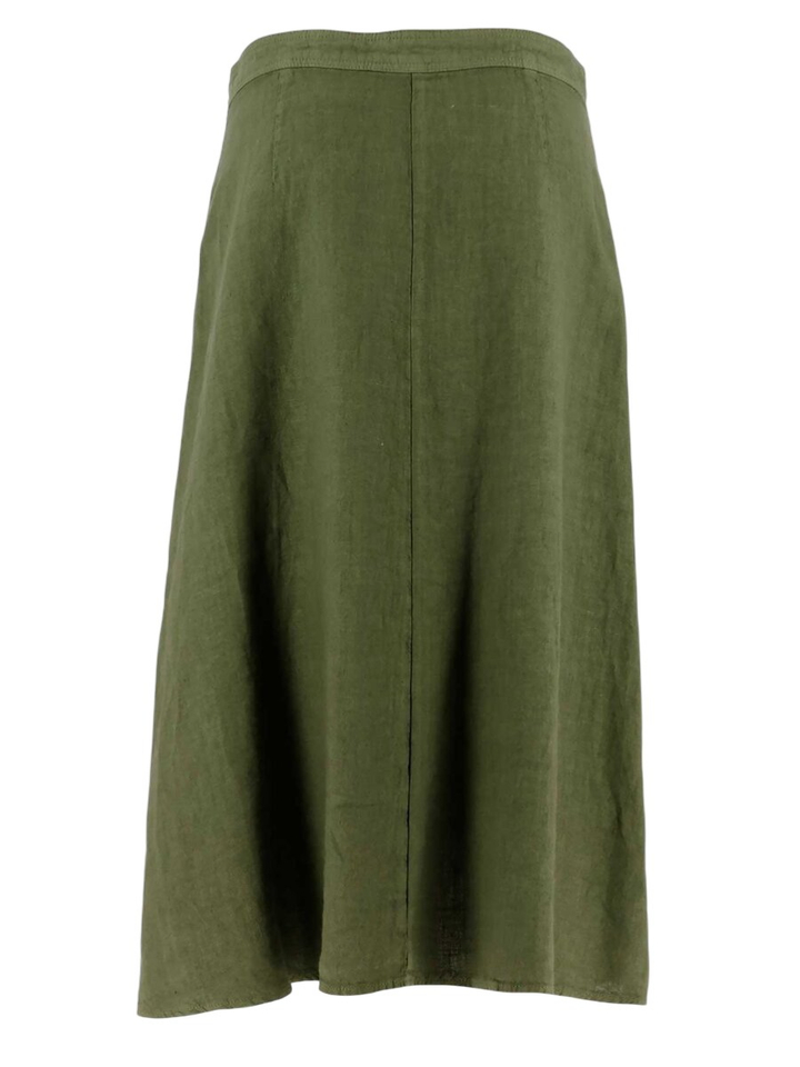 Kaki groene halflange rok Signe Nature