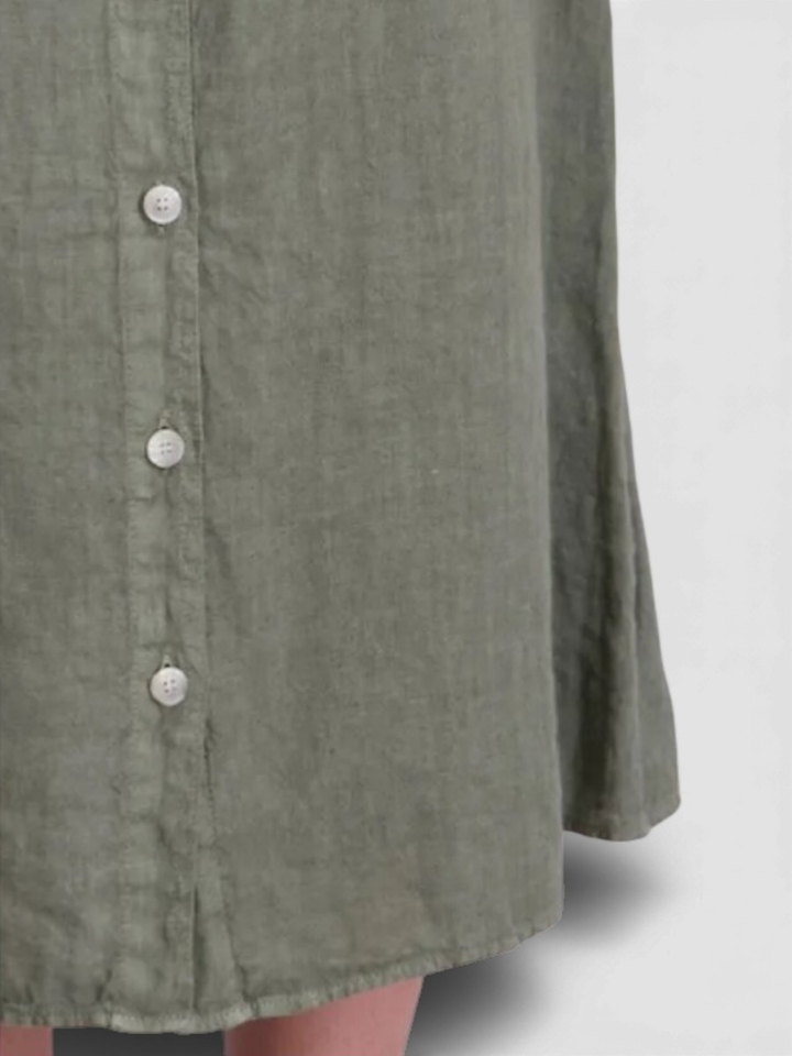 Kaki groene halflange rok Signe Nature