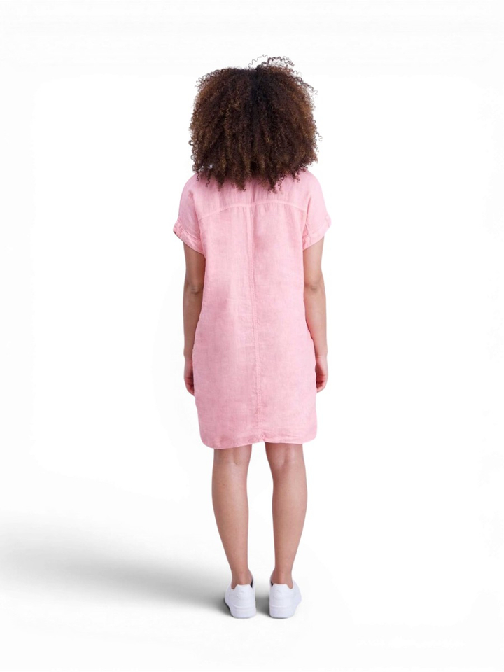 Roze linnen jurk Signe Nature 
