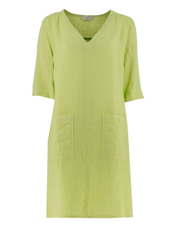 Fluo groene linnen bloes Signe Nature