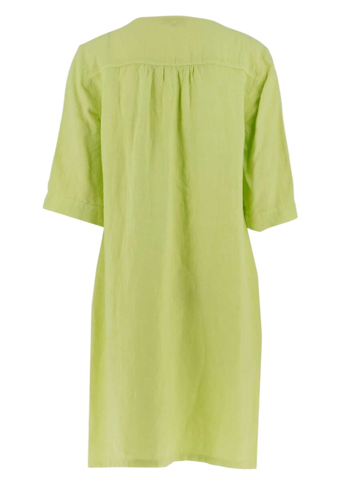 Fluo groene linnen bloes Signe Nature