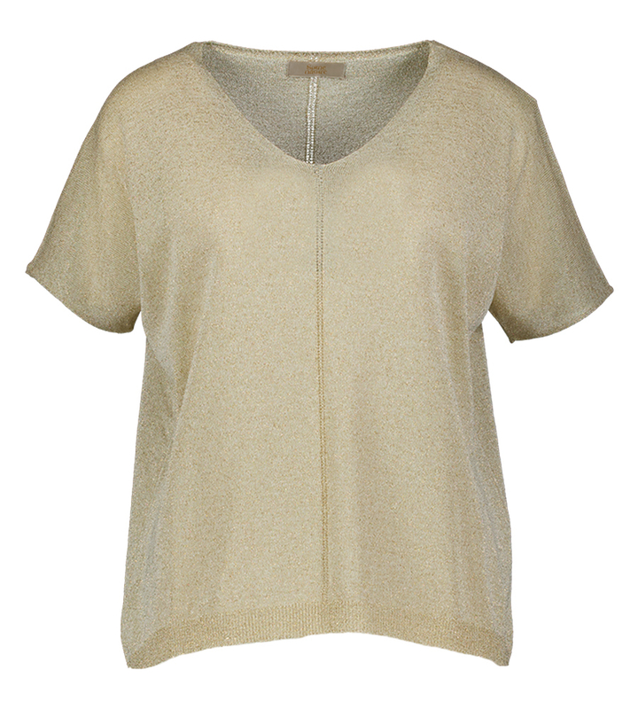 Fijne goudkleurige pull Signe Nature 