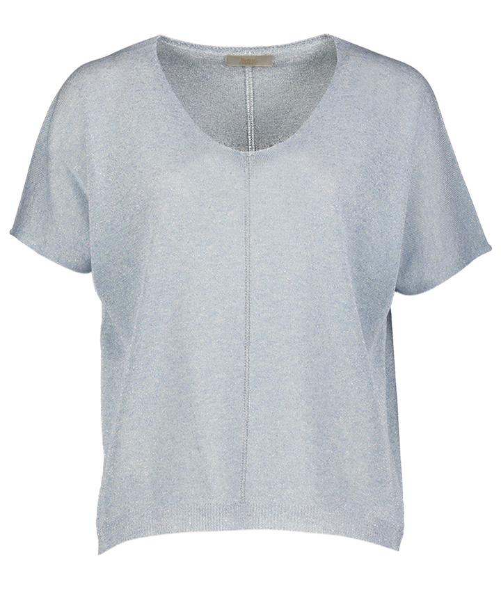 Fijne zilverkleurige pull Signe Nature 