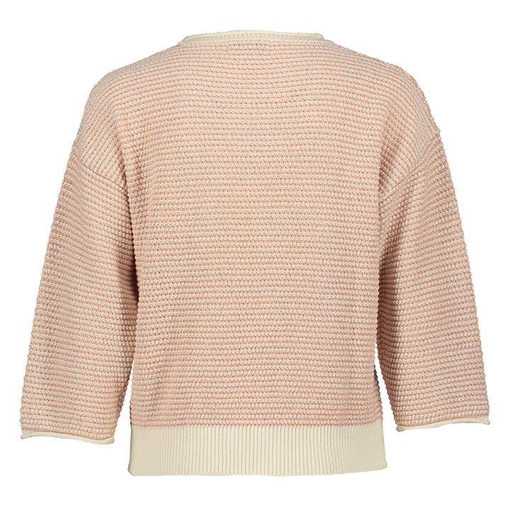 Roze ecru trui met glitter Signe Nature
