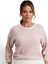 Roze ecru trui met glitter Signe Nature