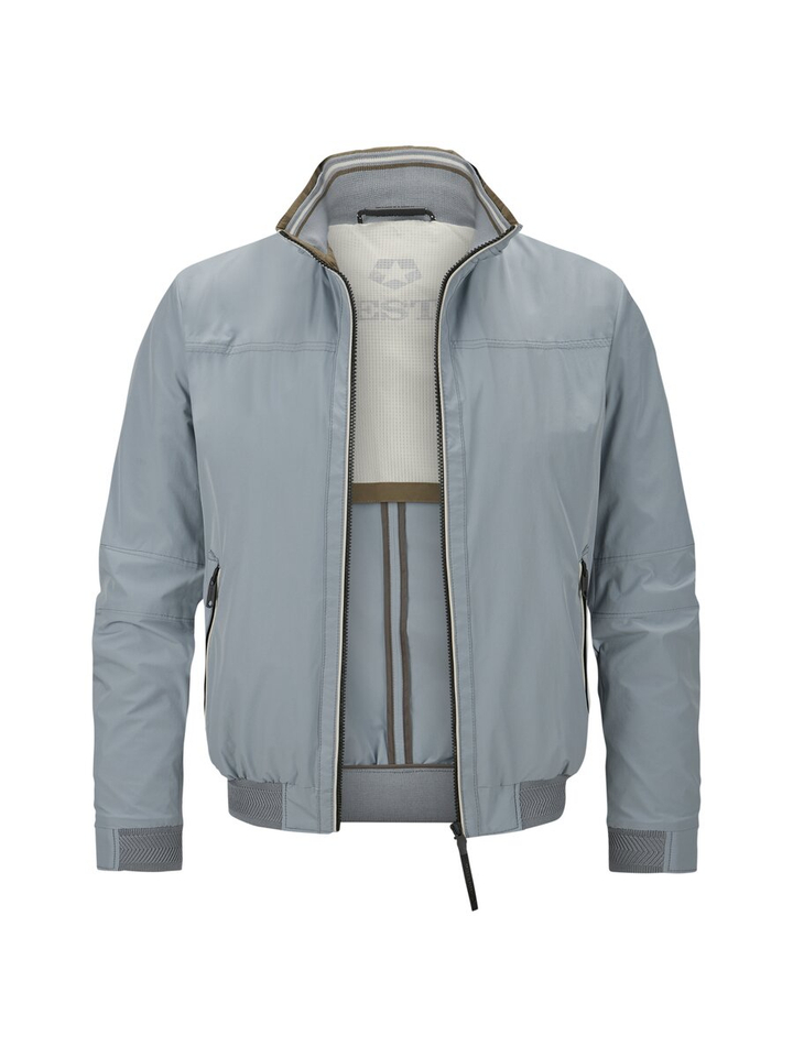 Jeansblauwe bomberjacket Corby Milestone
