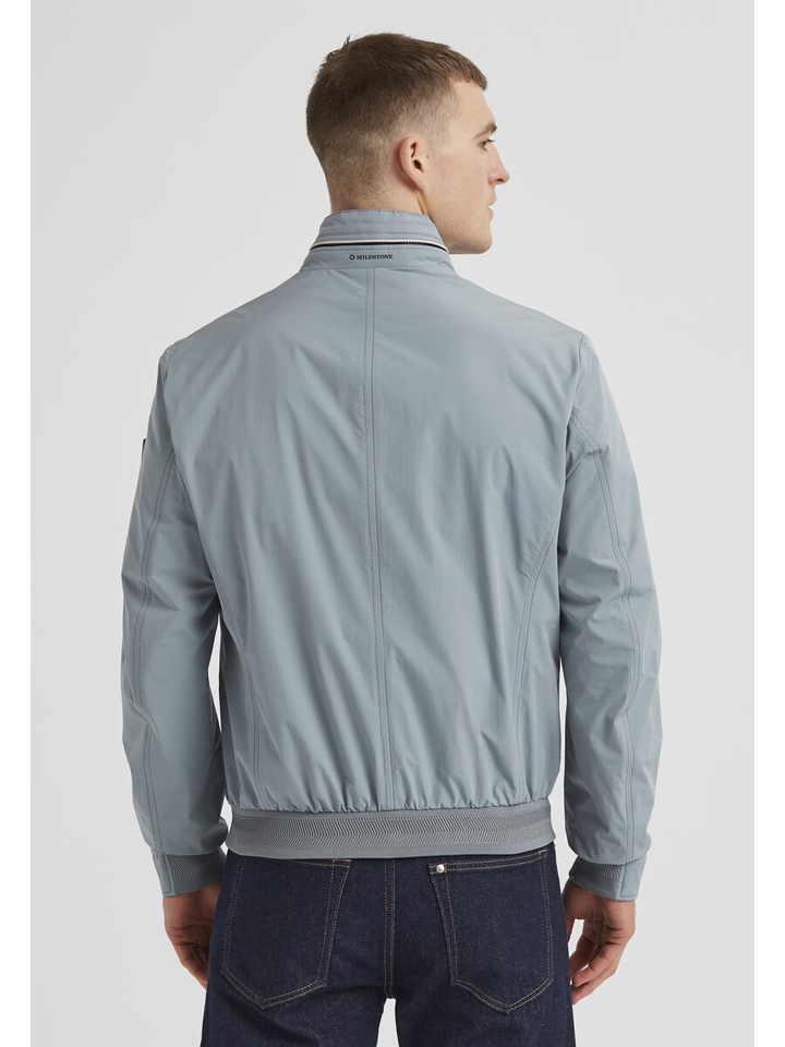 Jeansblauwe bomberjacket Corby Milestone