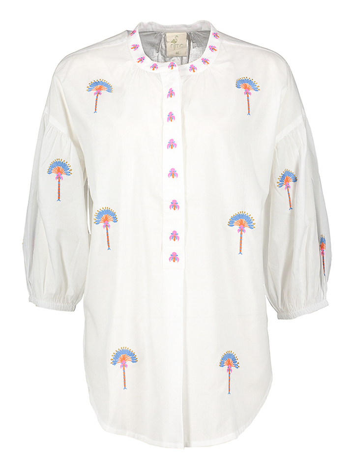 Witteblouse met print Sassafras Nimo With Love 