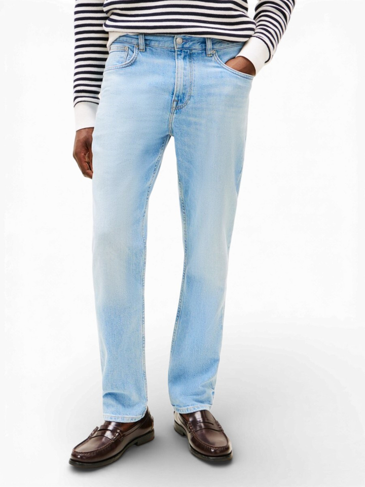 Blauwe straight fit jeans Tommy Hilfiger