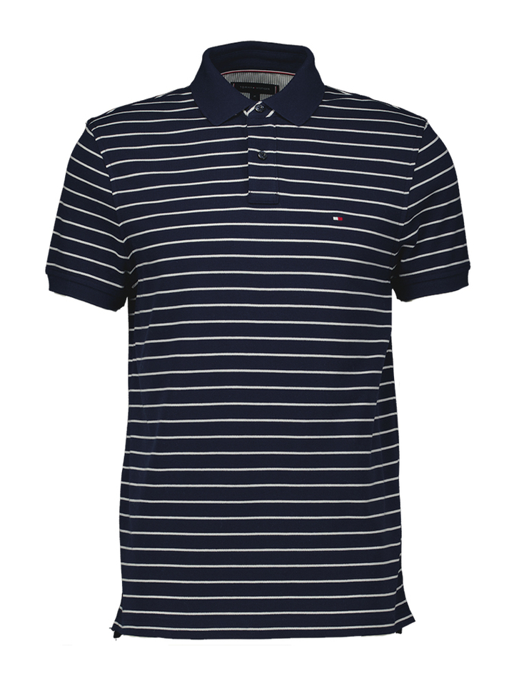 Blauwe gestreepte polo Tommy Hilfiger 