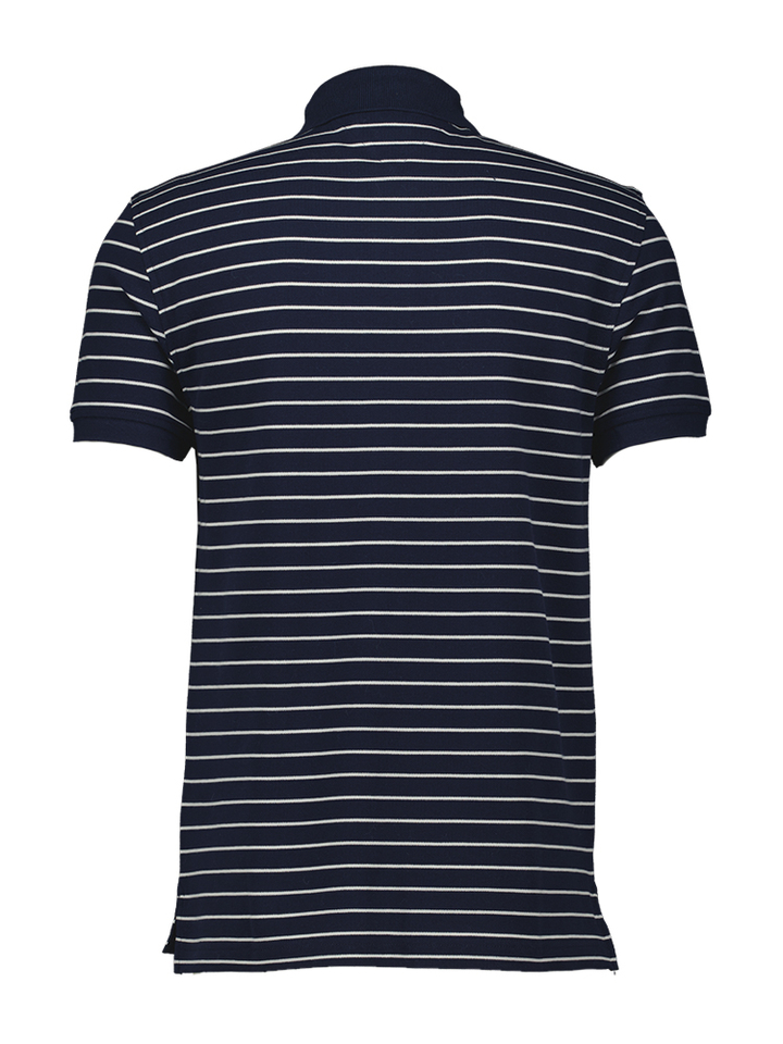 Blauwe gestreepte polo Tommy Hilfiger 