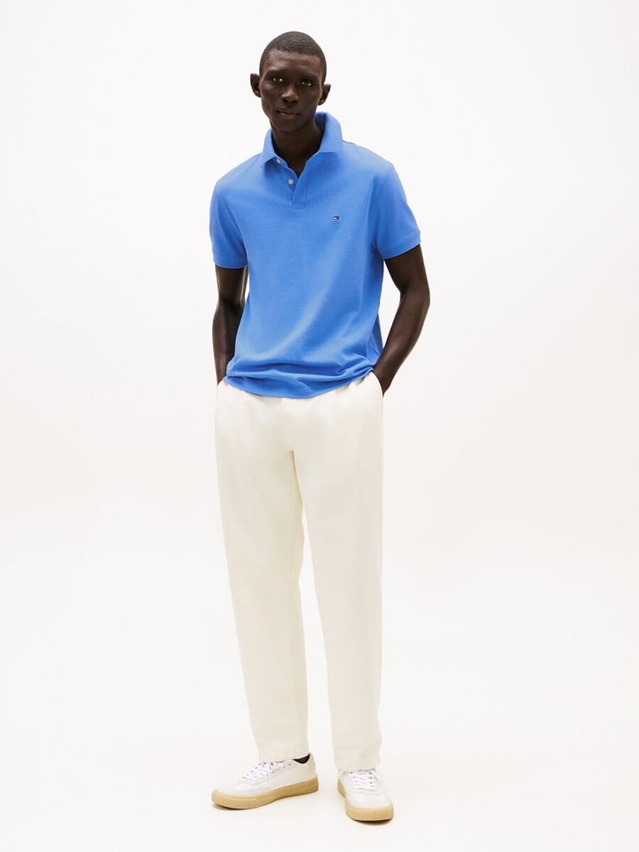 Blauwe polo met korte mouwen Tommy Hilfiger