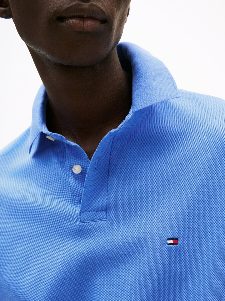 Blauwe polo met korte mouwen Tommy Hilfiger