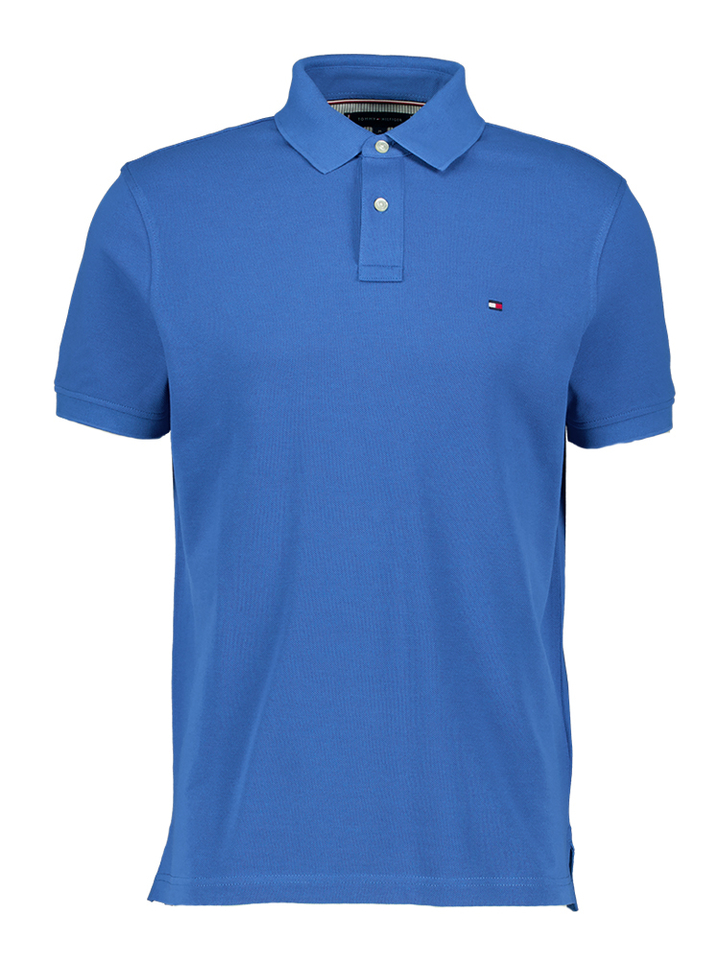 Blauwe polo met logo Tommy Hilfiger