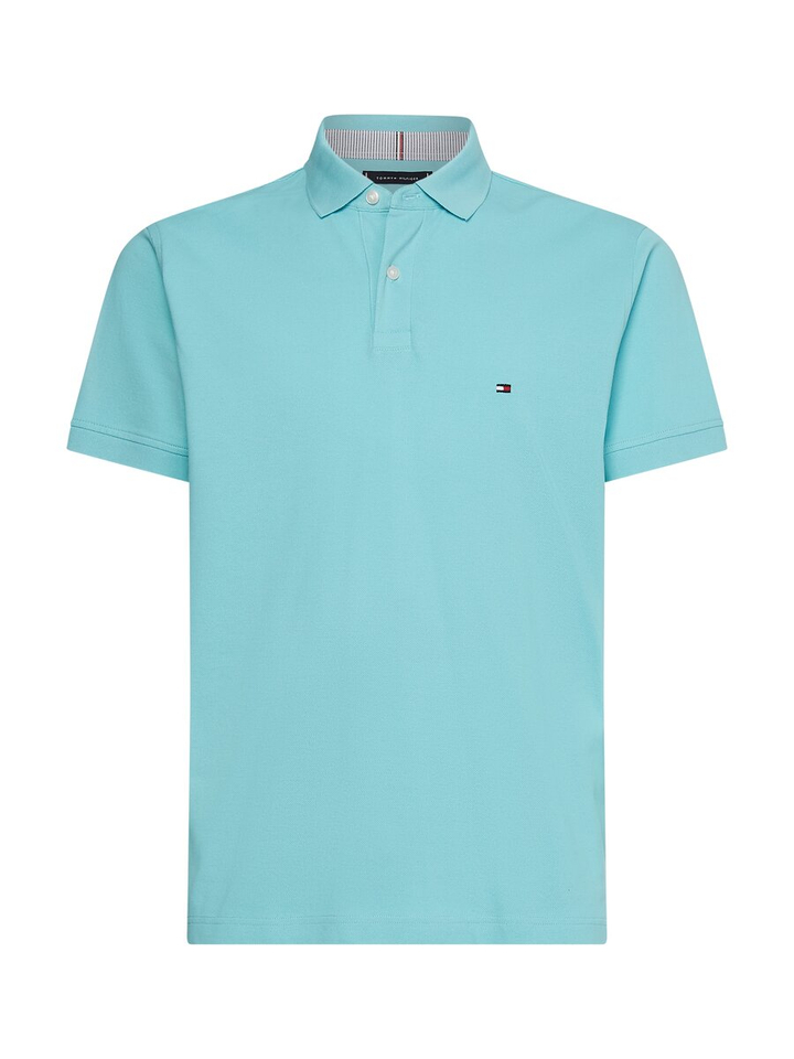 Aqua blauwe polo Tommy Hilfiger 