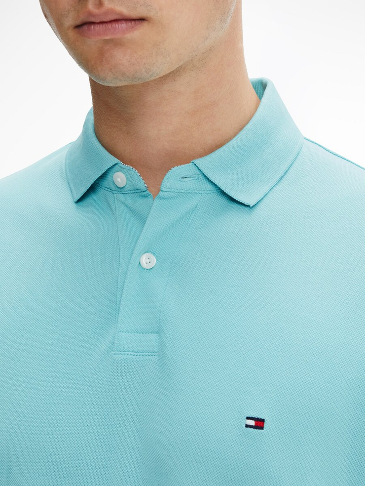 Aqua blauwe polo Tommy Hilfiger 