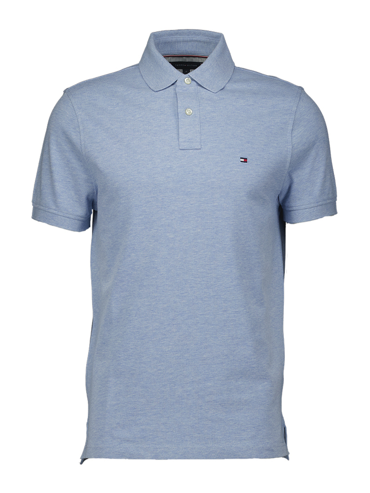 Lichtblauwe polo met korte mouwen Tommy Hilfiger