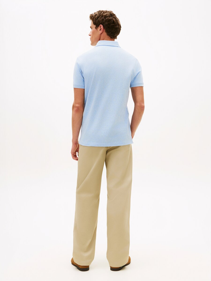 Lichtblauwe polo met korte mouwen Tommy Hilfiger