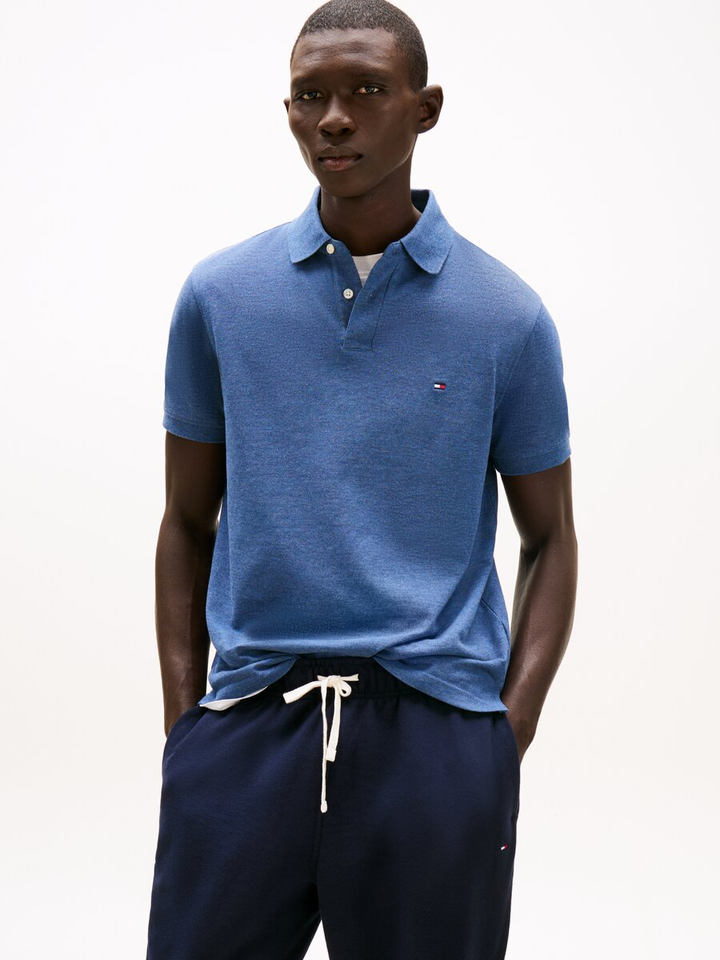 Blauwe polo met korte mouwen Tommy Hilfiger 