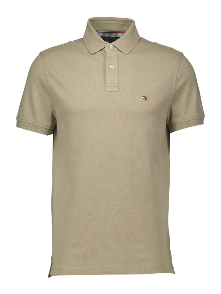 Beige polo met korte mouwen Tommy Hilfiger 