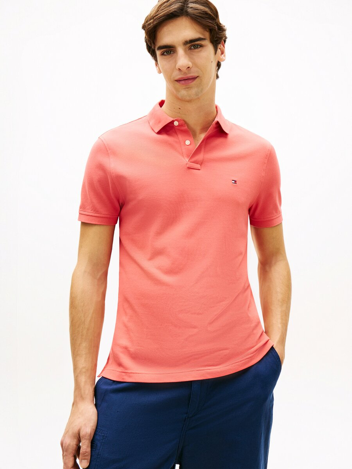 Rode polo met korte mouwen Tommy Hilfiger