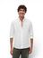 Wit linnen hemd (regular fit) met lange mouwen Tommy Hilfiger 