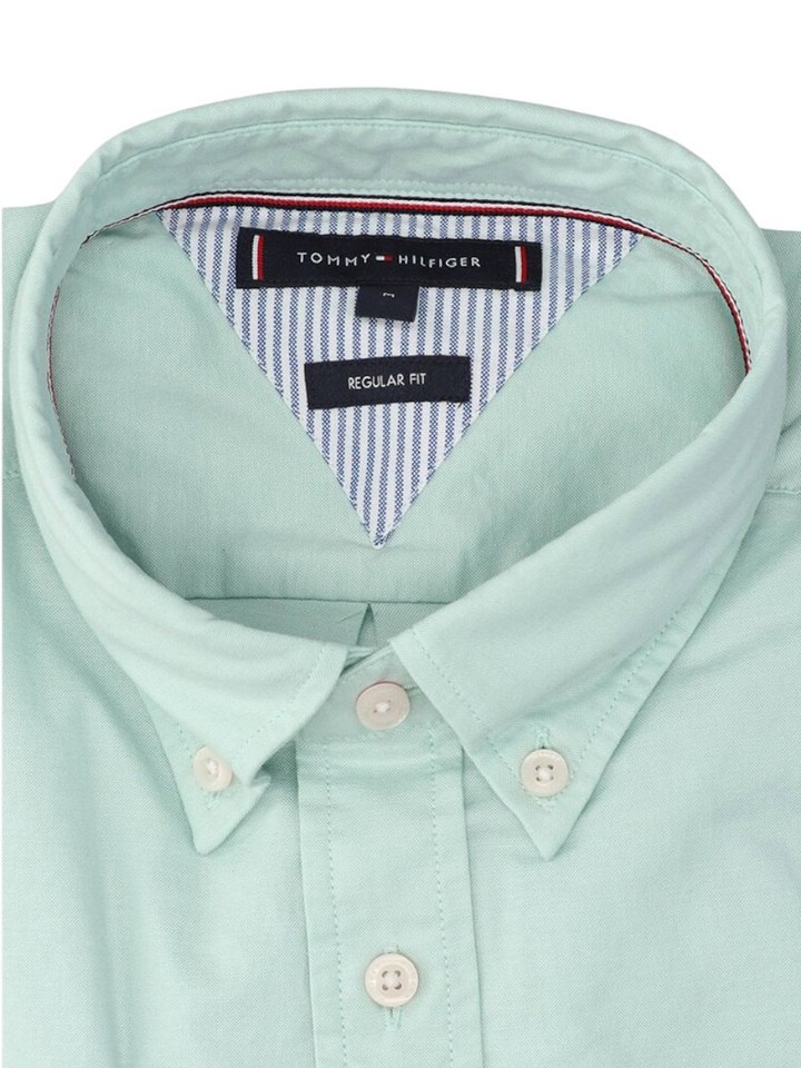 Mint katoenen hemd (regular fit) met lange mouwen Tommy Hilfiger 